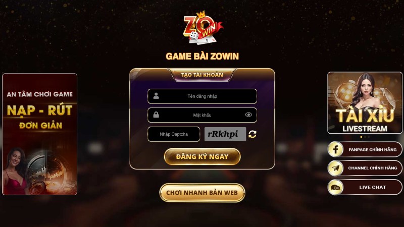 Cổng game Zowin - sân chơi đổi thưởng số 1 Việt Nam