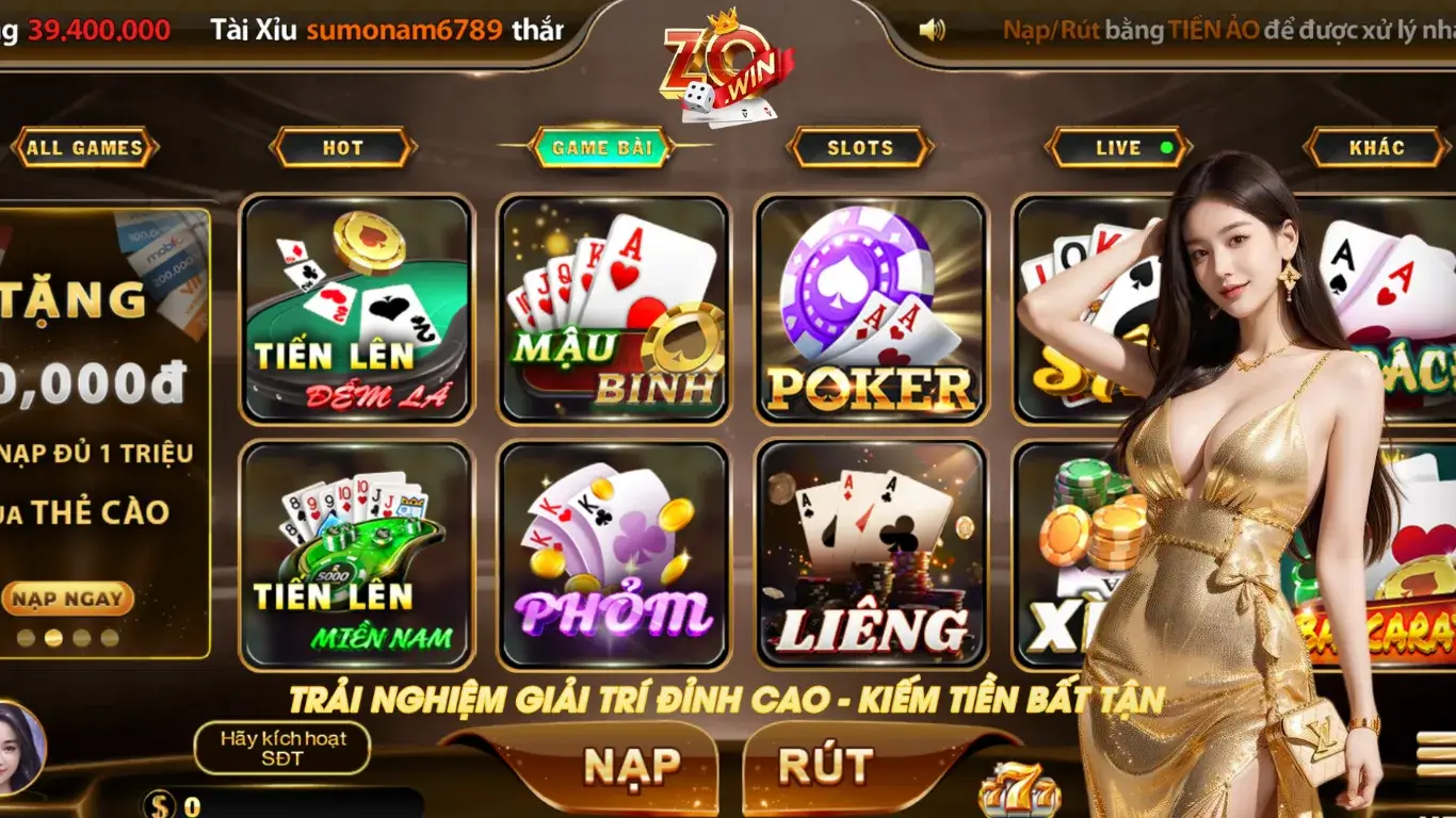 Đôi nét về game bài ZOWIN